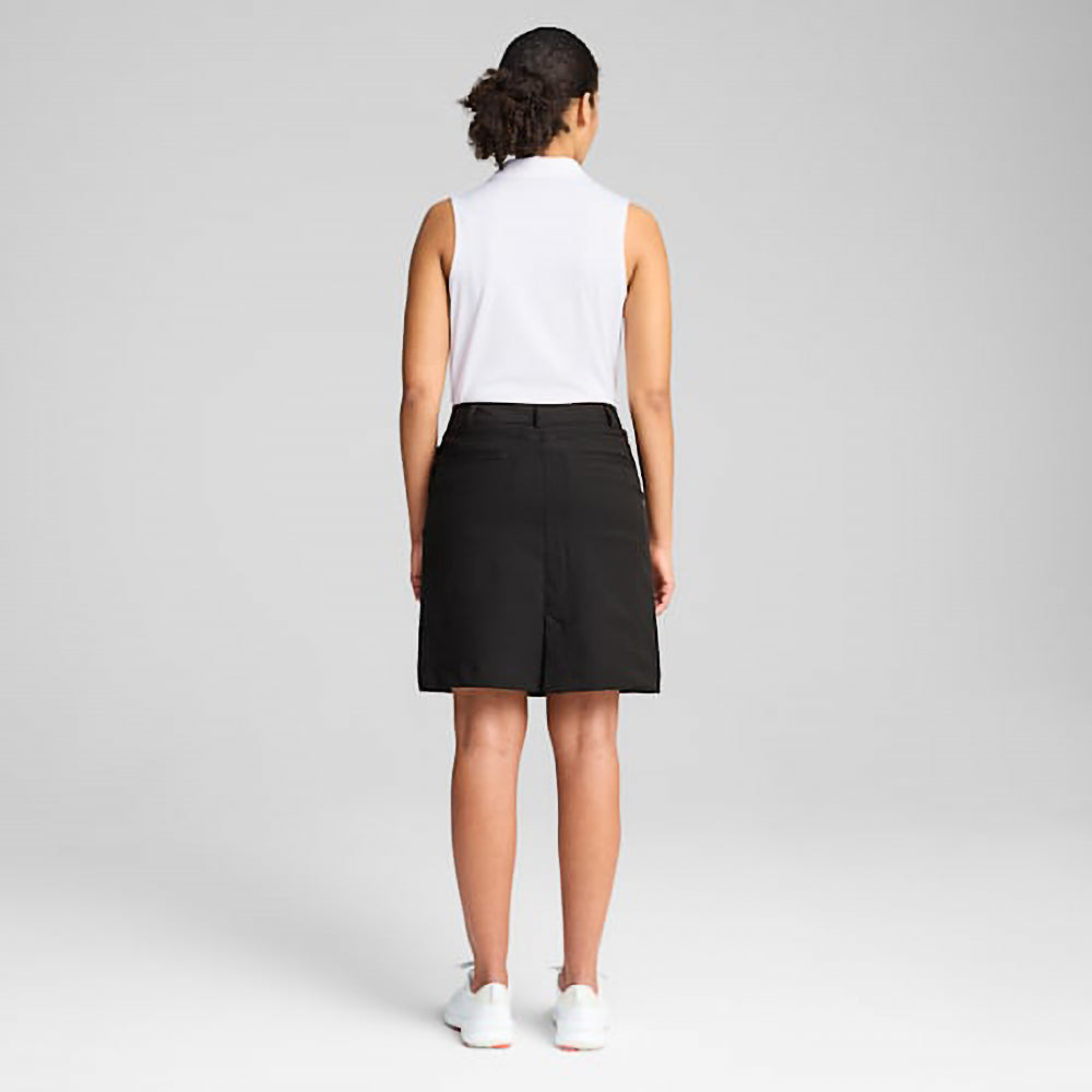 Puma Golf Ladies Skort With Part Elasticated Waistband in Black