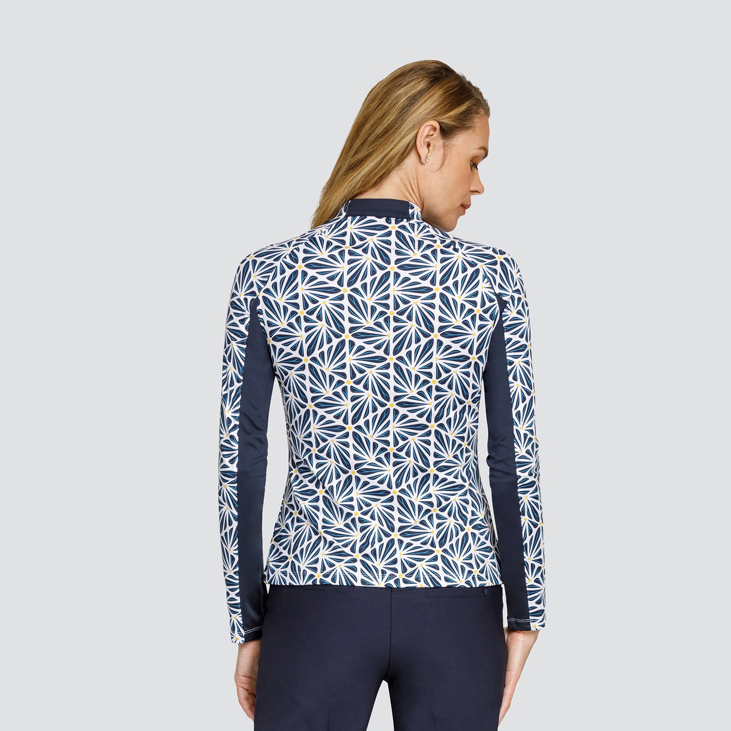 Tail Ladies Jersey Long Sleeve Top in Geometric Print