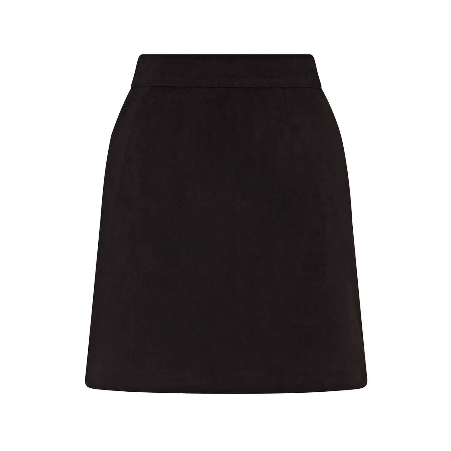 Swing Out Sister Ladies Faux Suede Skirt in Black