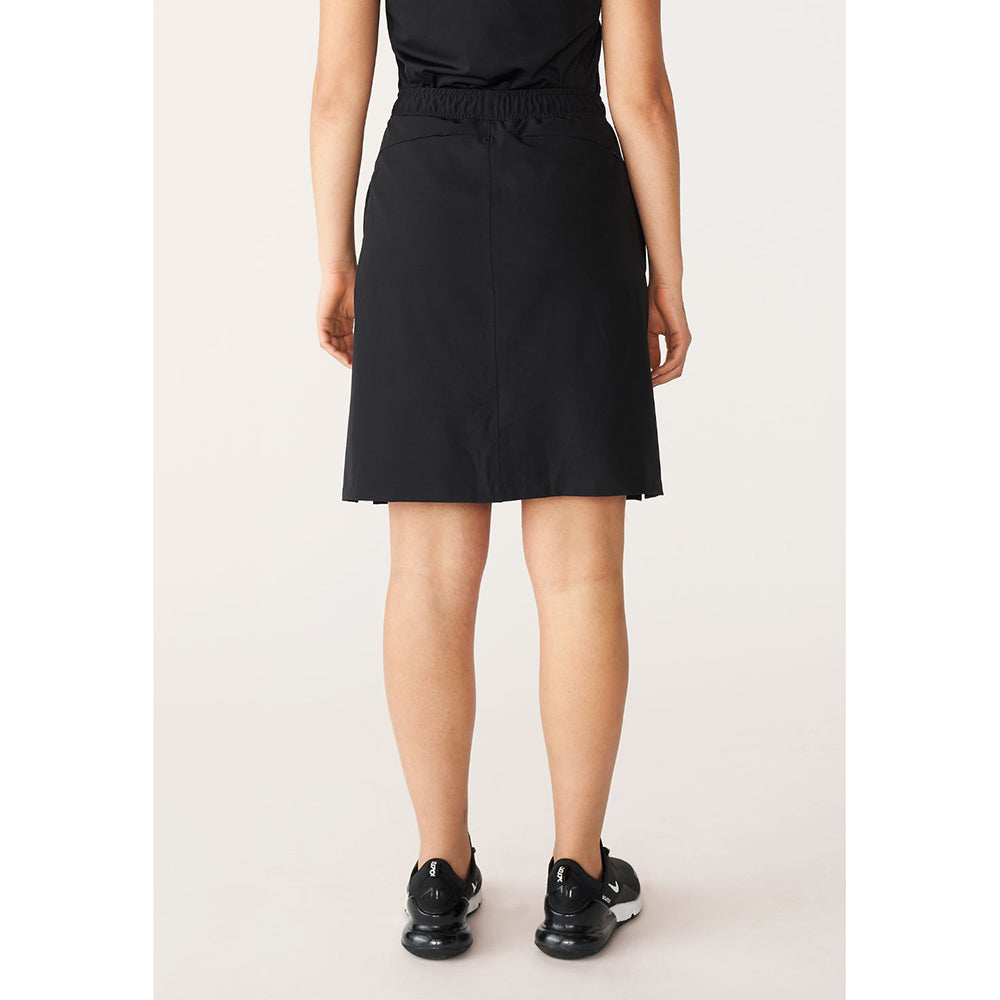 Rohnisch Ladies Long Length Pull-On Black Stretch Skort - Last One Small Only Left