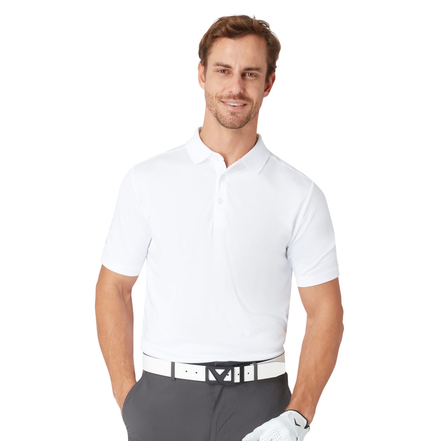 Callaway Mens Short Sleeve Solid Polo