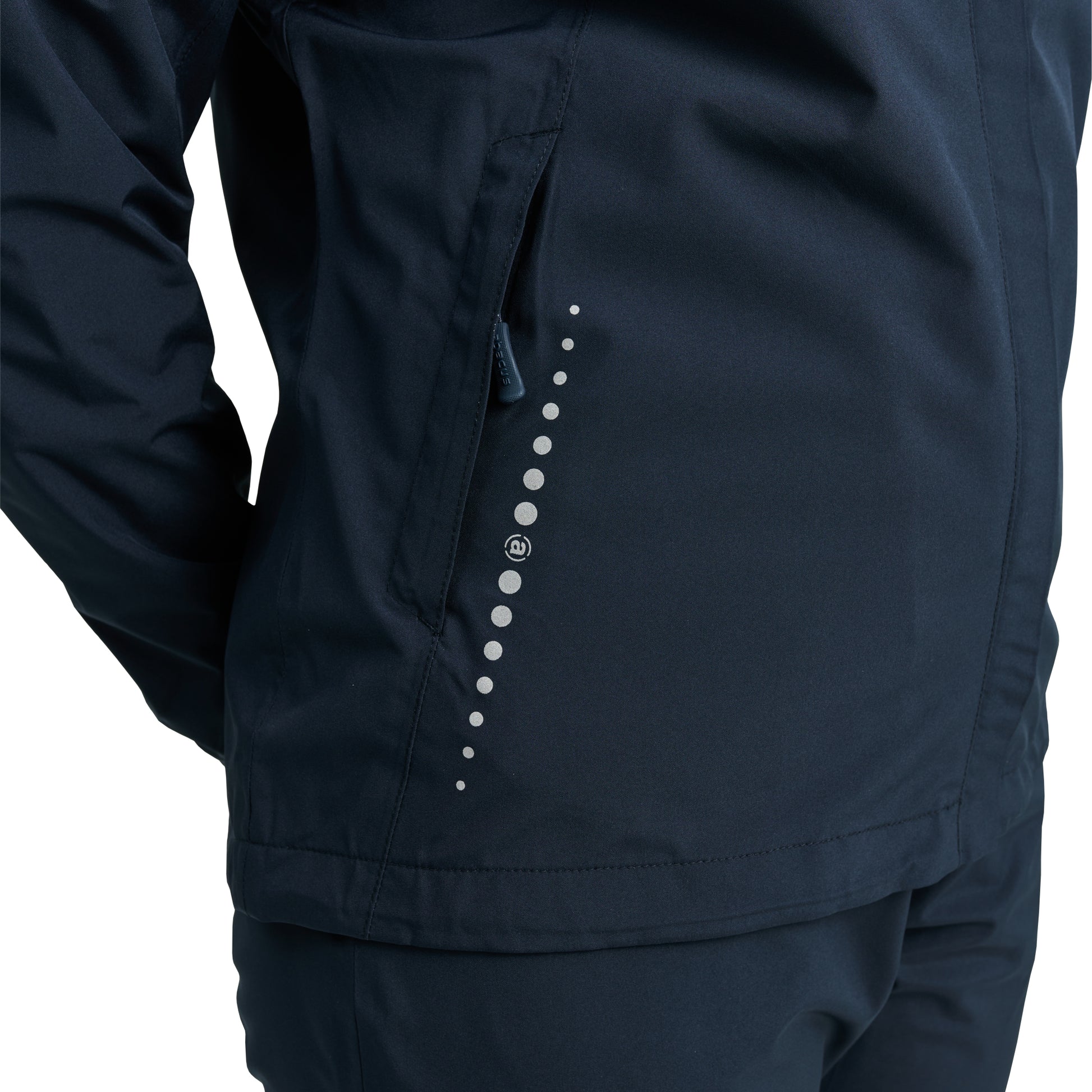 Abacus Ladies Links Stretch Rain Jacket in Navy