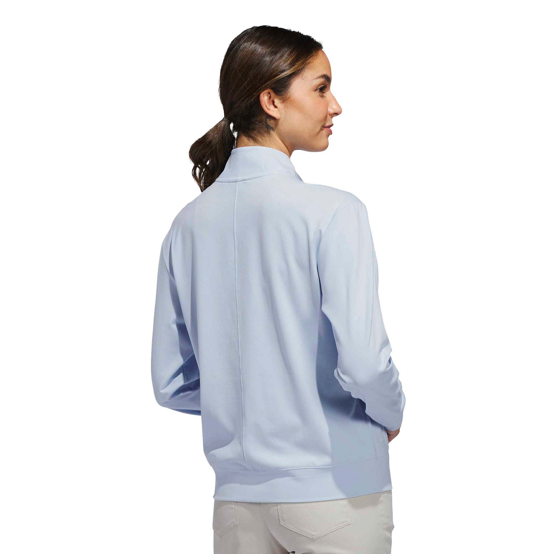 adidas Golf Women's 1/4 Zip Buttery Soft-Stretch Top for Smart Layering