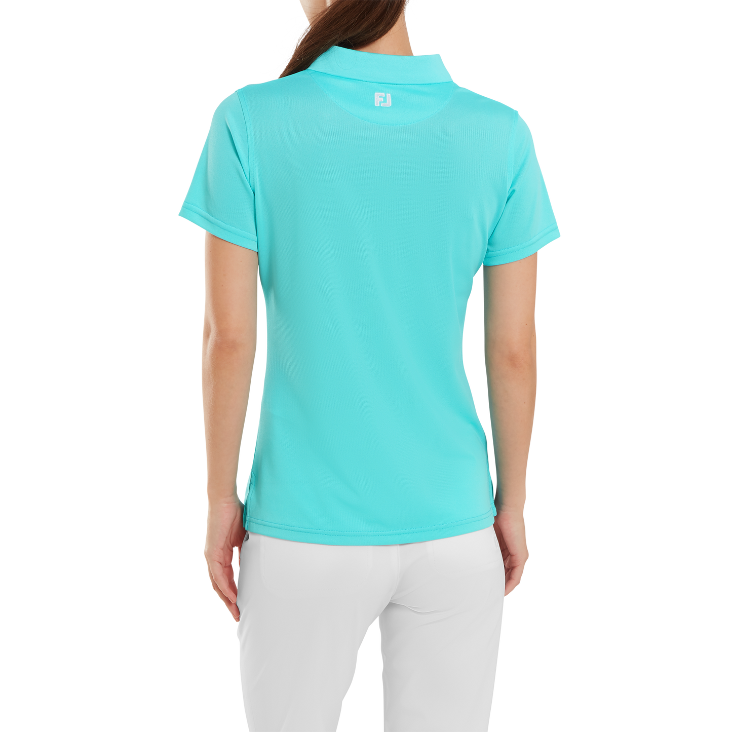 FootJoy Ladies Aqua Short Sleeve Stretch Pique Polo