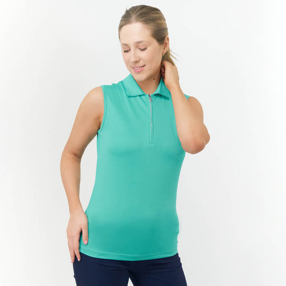 Pure Golf Ladies Silky Soft Sleeveless Polo