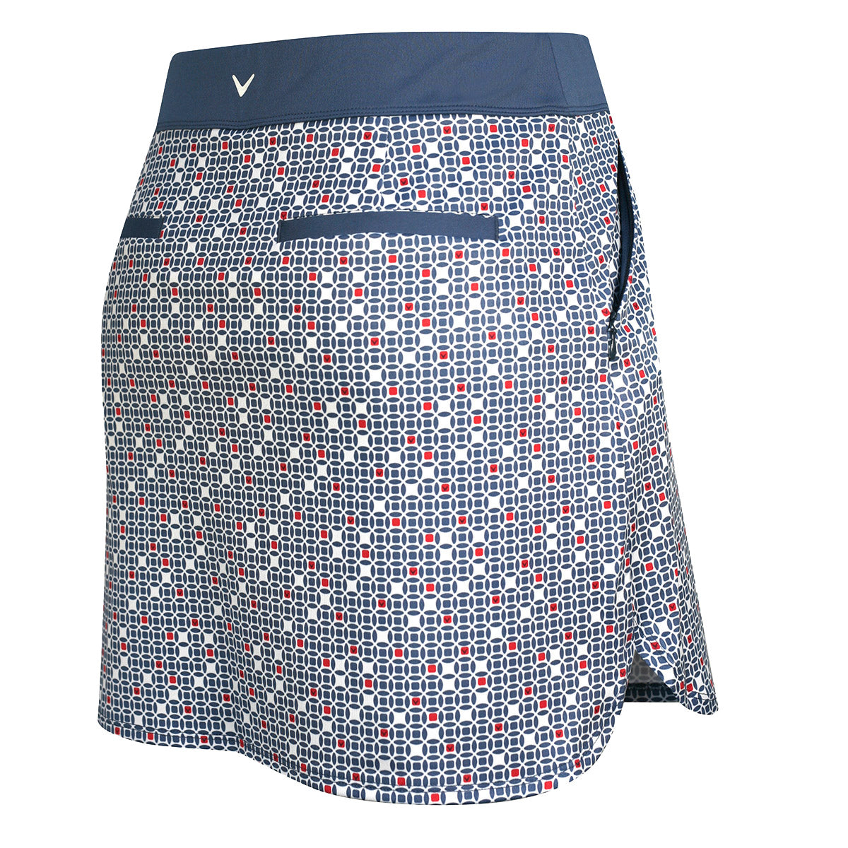 Callaway Ladies Pull-On Skort with Geo Print in Coastal Fjord