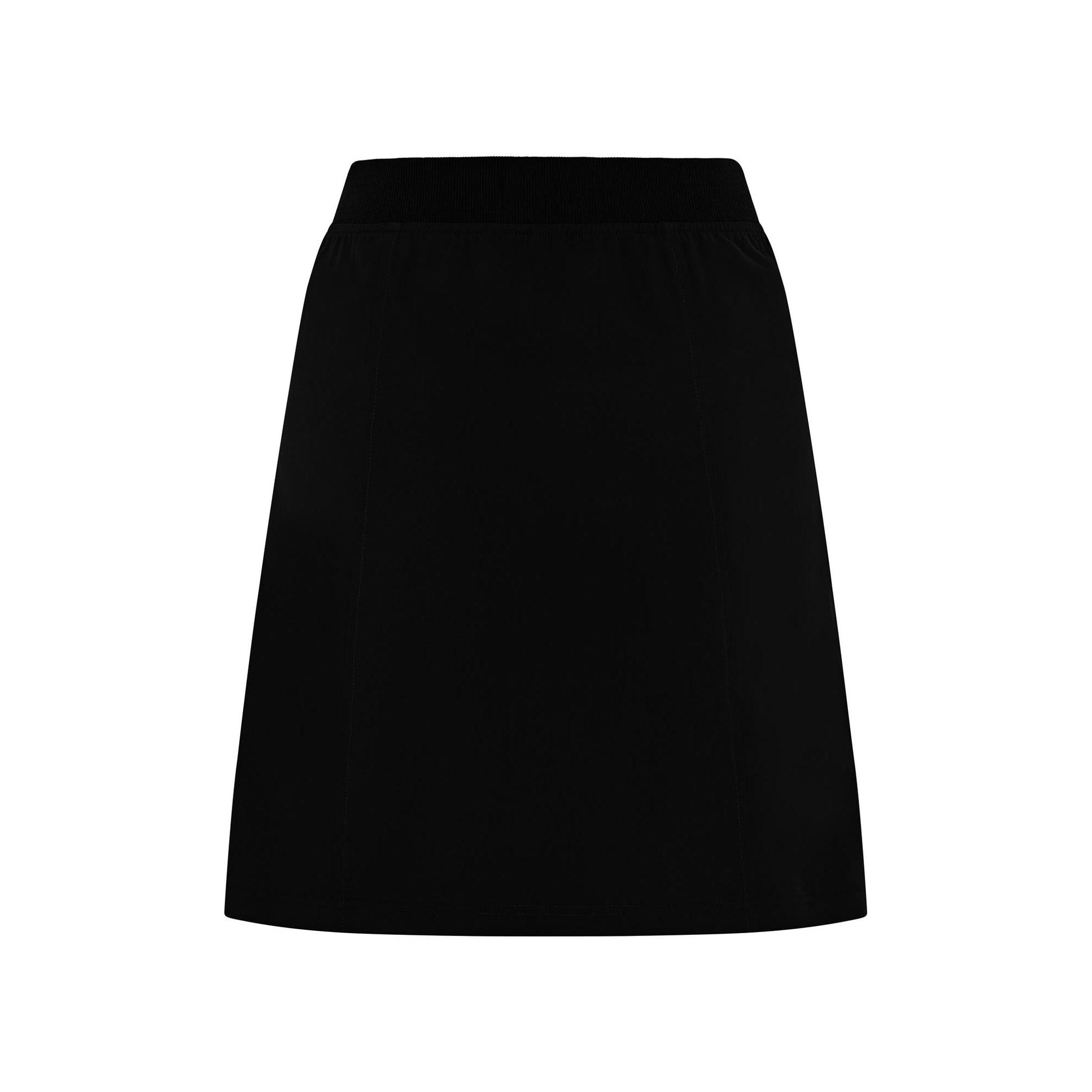 Swing Out Sister Ladies Lightweight Pull-On Skort with Neat Pocket Detail & Comfort Waistband for A Smooth Silhouette in Black