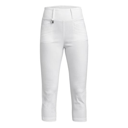 Rohnisch Ladies Slim-Fit Pull-On White Golf Capris
