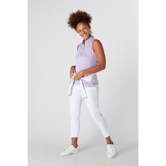 Swing Out Sister Sleeveless Golf Polo in Digital Lavender