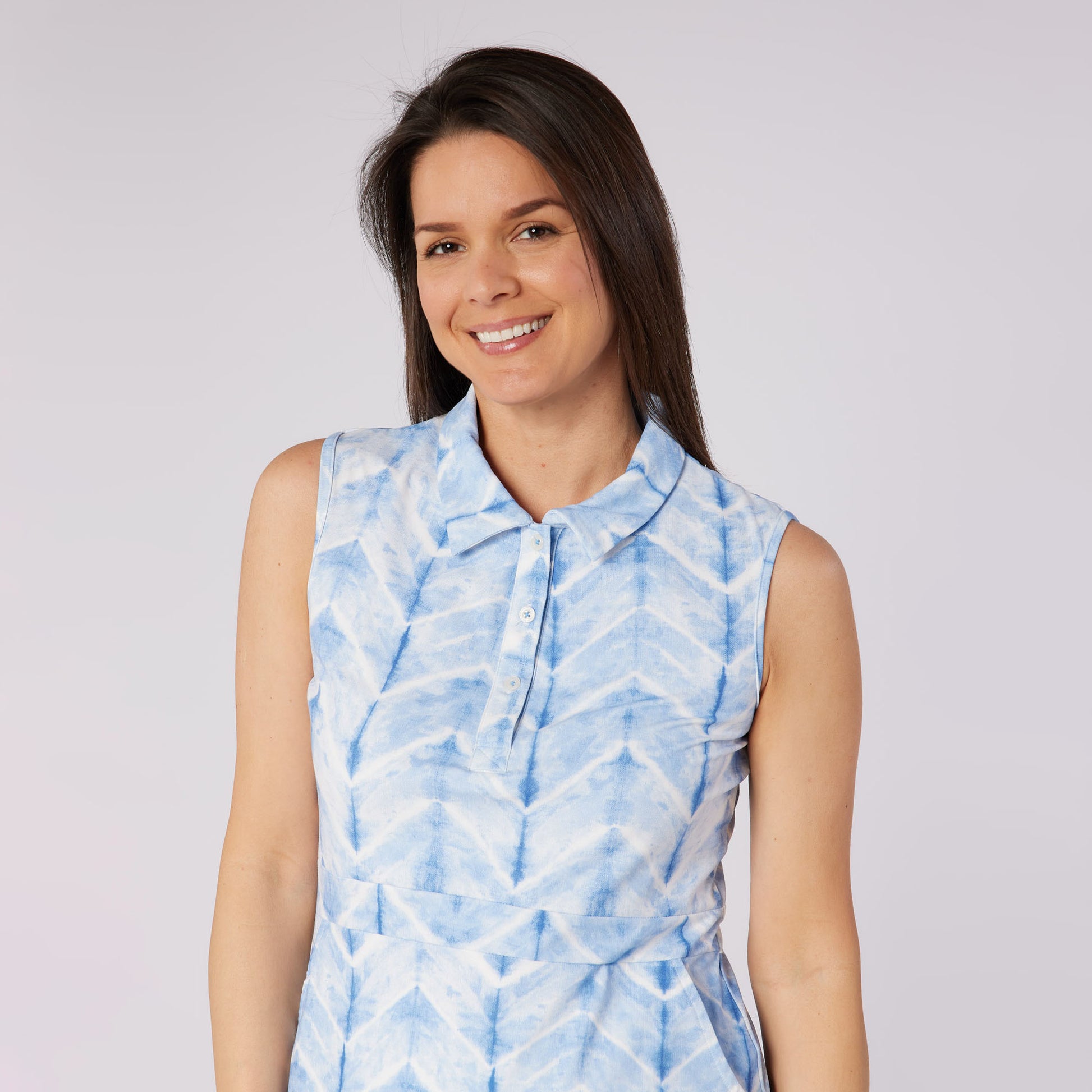 Swing Out Sister Ladies Sleeveless A-Line Golf Dress for Effortless Style from Fairway to Clubhouse