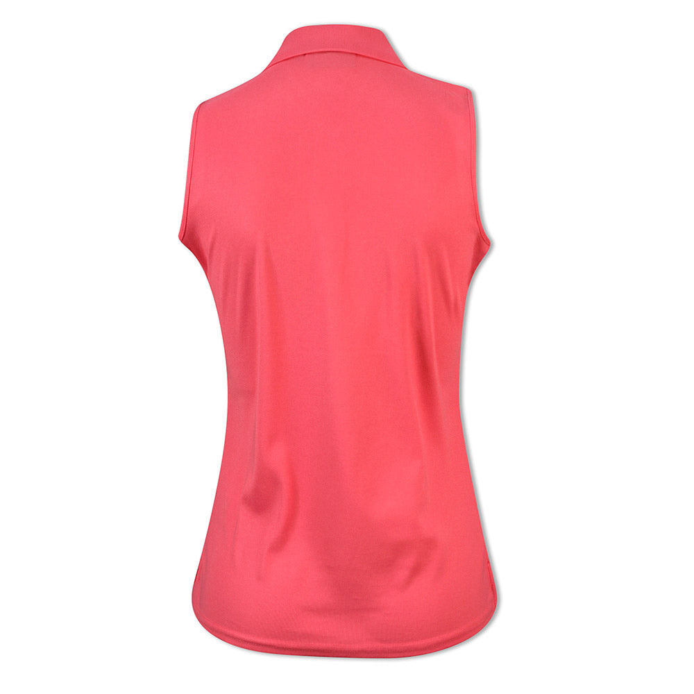 Glenmuir Ladies Sleeveless Pique Polo with Stretch in Sorbet