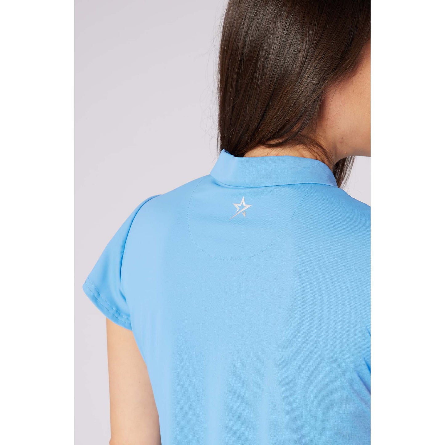 Swing Out Sister Ladies Fluted Sleeve Polo for Elegant Flair On & Off The Course