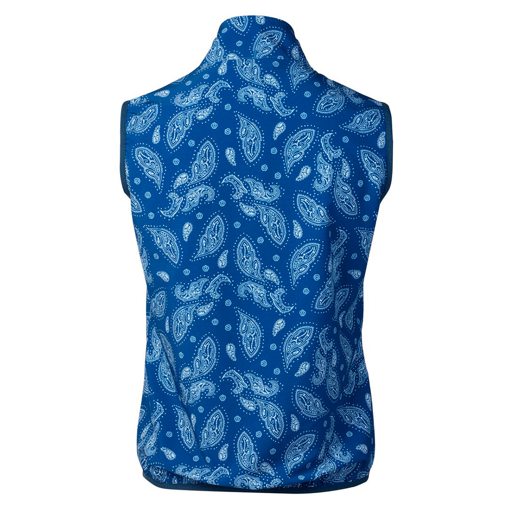 Daily Sports Ladies Paisley Lightweight Wind Gilet in Night Blue - Small Only Left