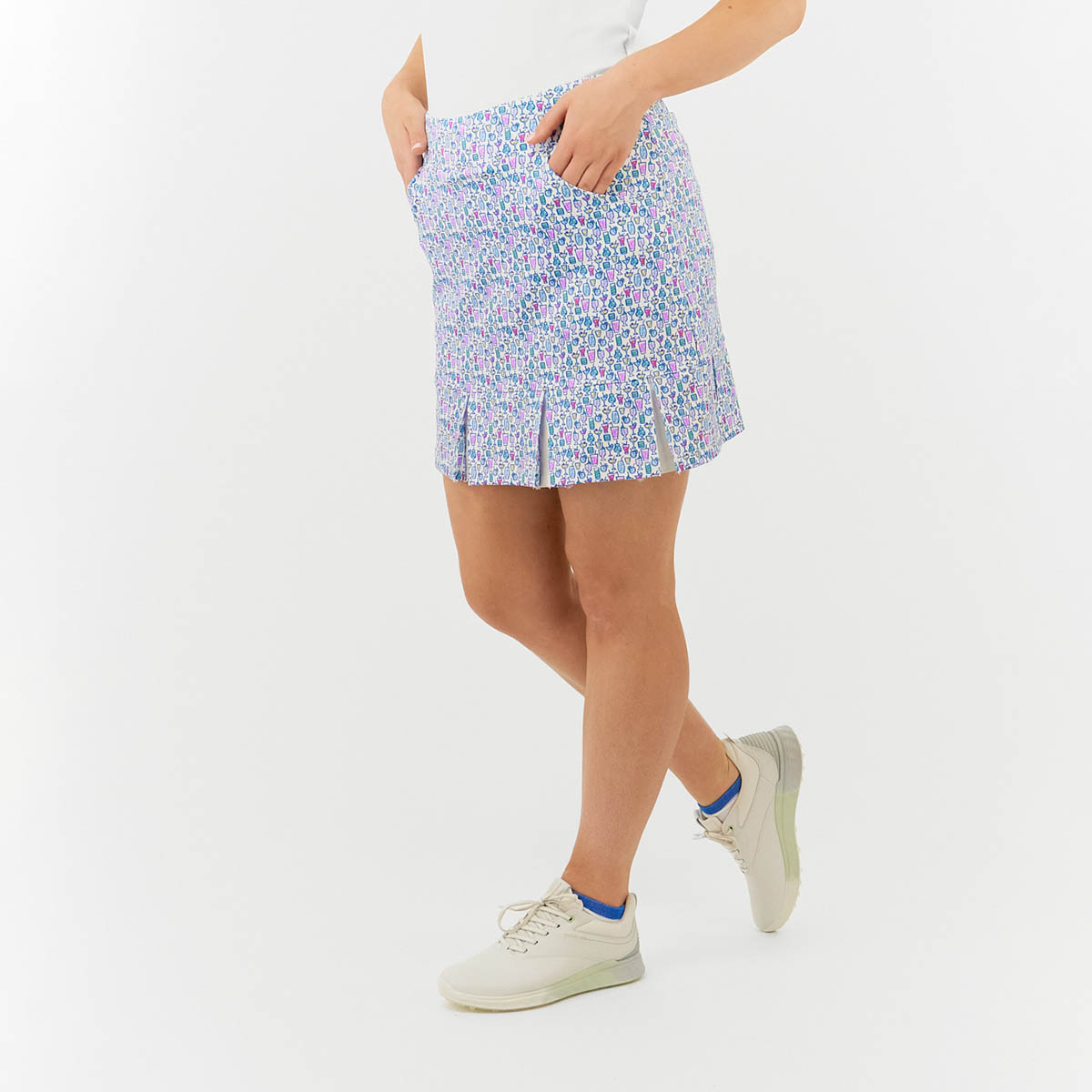 Pure Golf Ladies Cocktail Print Pull-On Skort