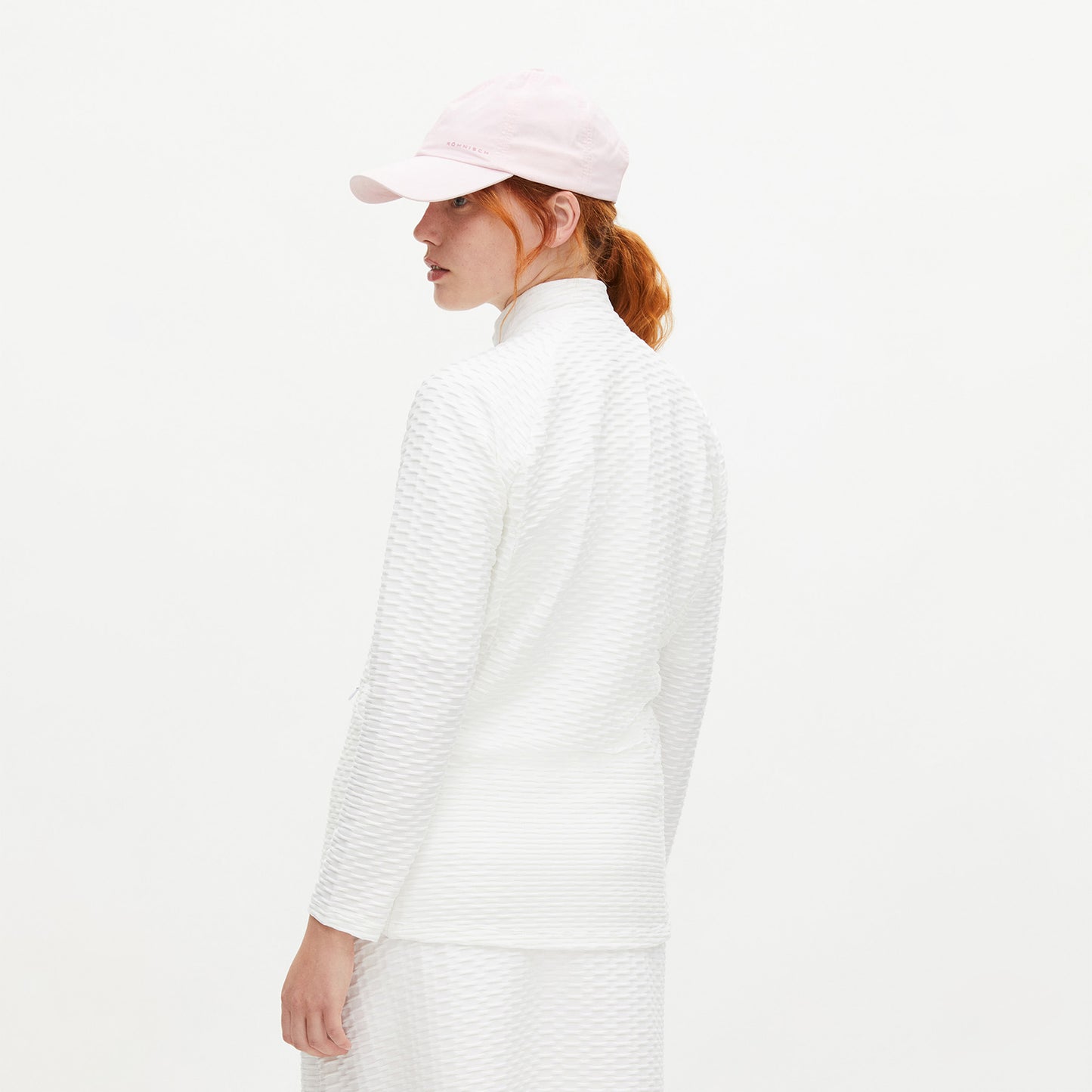 Rohnisch Ladies Textured Jersey Jacket in White