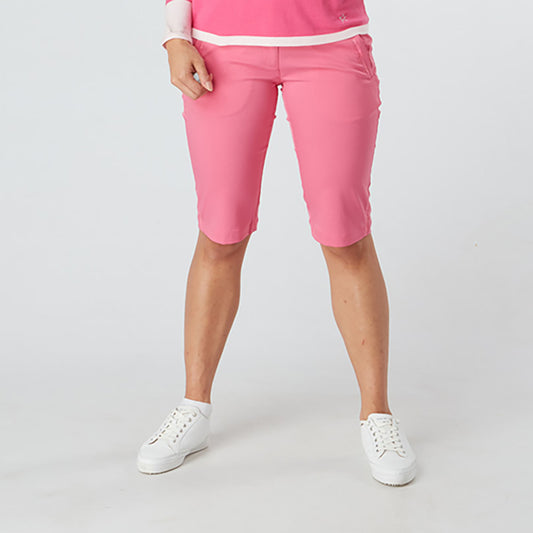 Swing Out Sister Ladies Drifit City Golf Shorts in Pink Glo - Size 8 Only Left