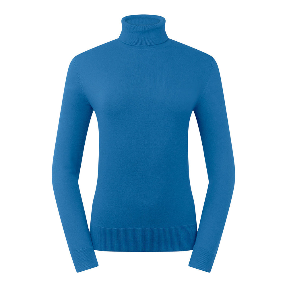 Pure Golf Ladies Classic Roll Neck in Cobalt Blue