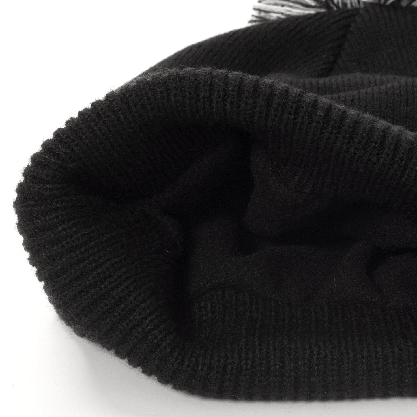 Calvin Klein Mens Fleece Lined Black Bobble Hat