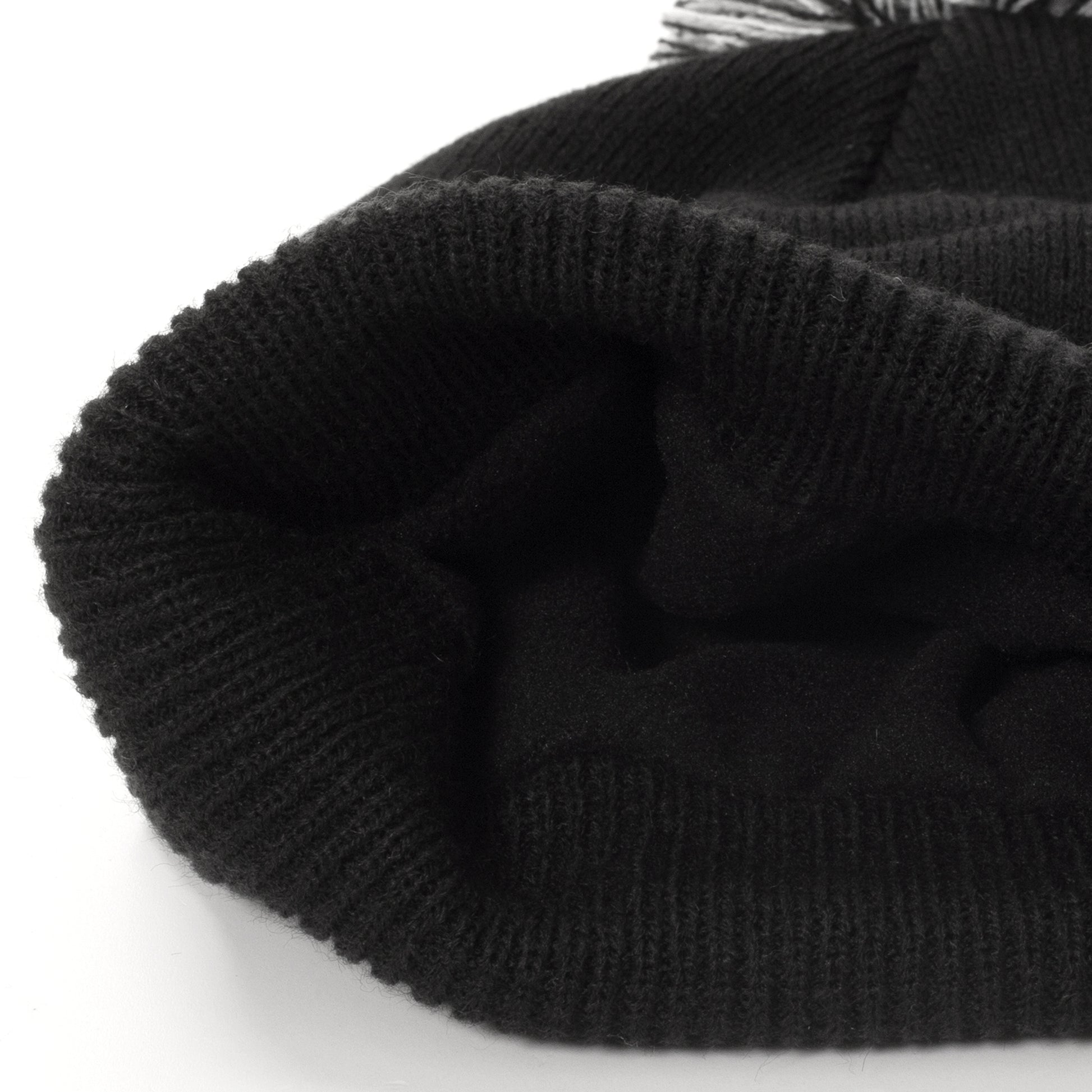 Calvin Klein Mens Fleece Lined Black Bobble Hat