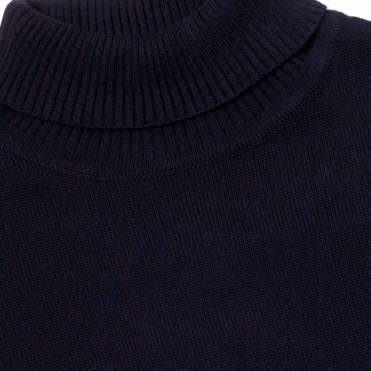 Green Lamb Ladies Cashmere Mix Roll Neck in Navy