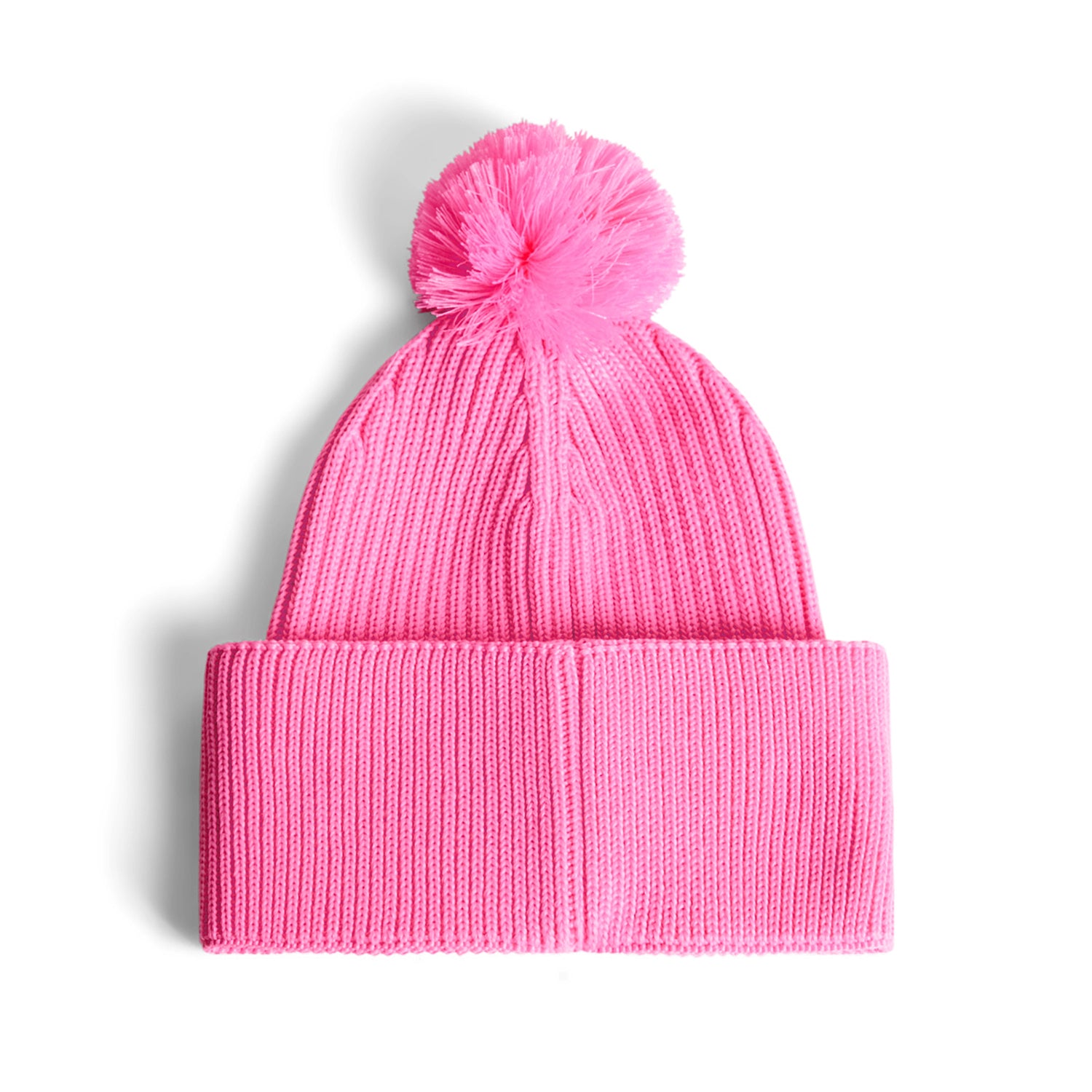 J.Lindeberg Ribbed Knit Bobble Hat with Bridge Logo