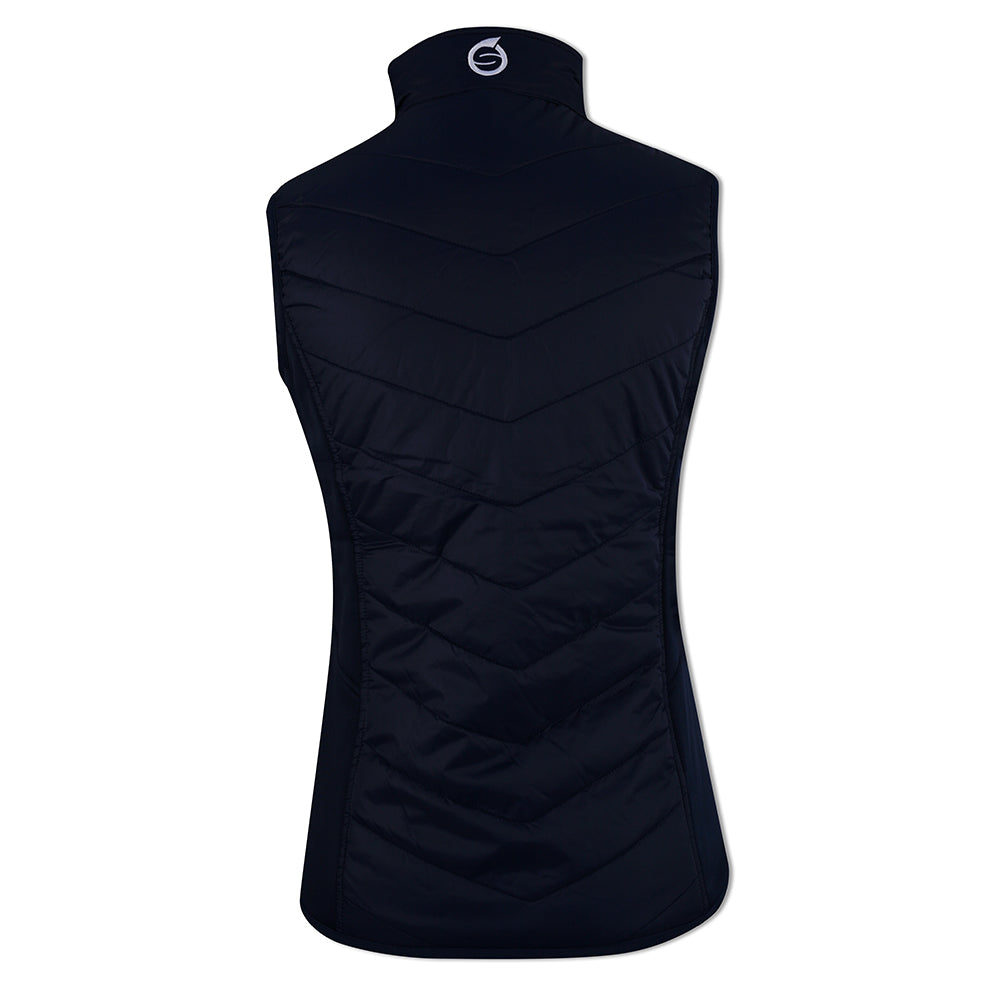 Sunderland Ladies Quilted Gilet in Navy & White – GolfGarb