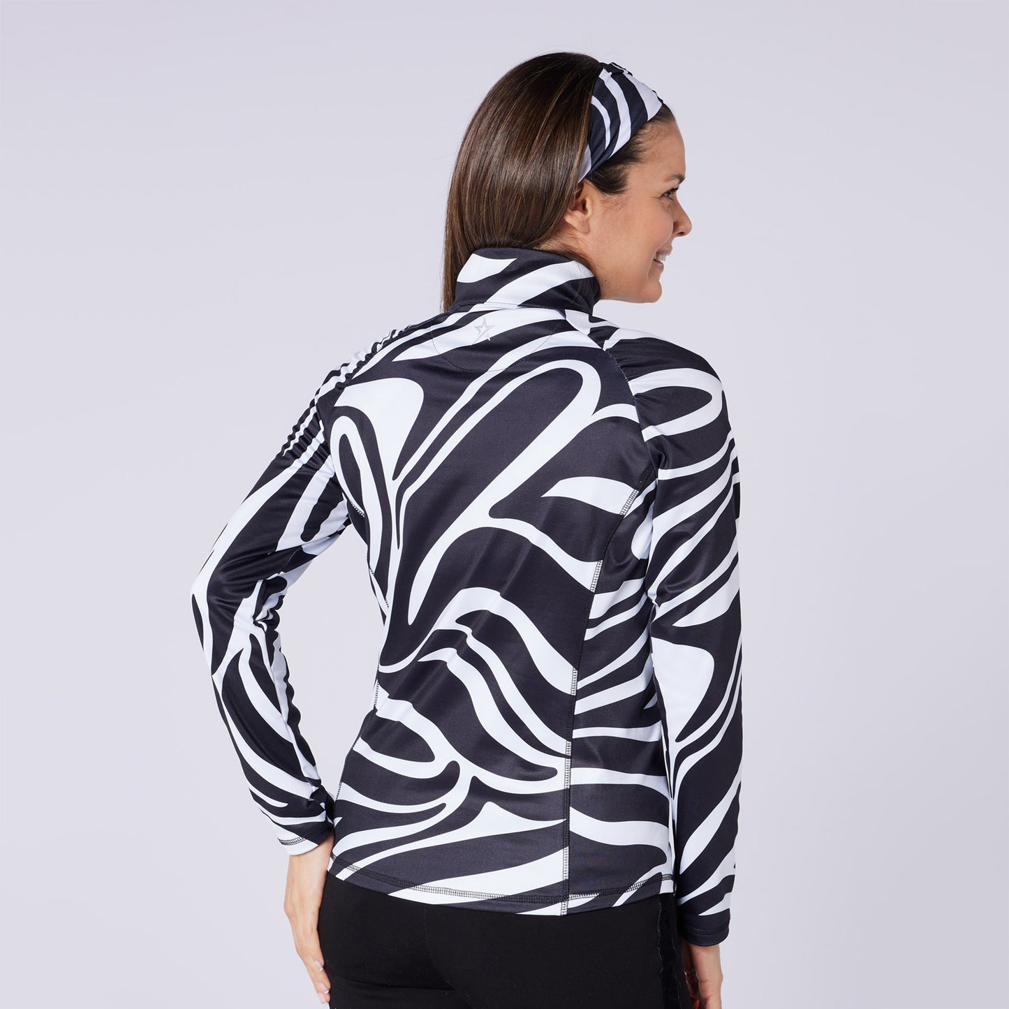 Swing Out Sister Ladies Mid-Layer Top with Contrast 1/4 Zip