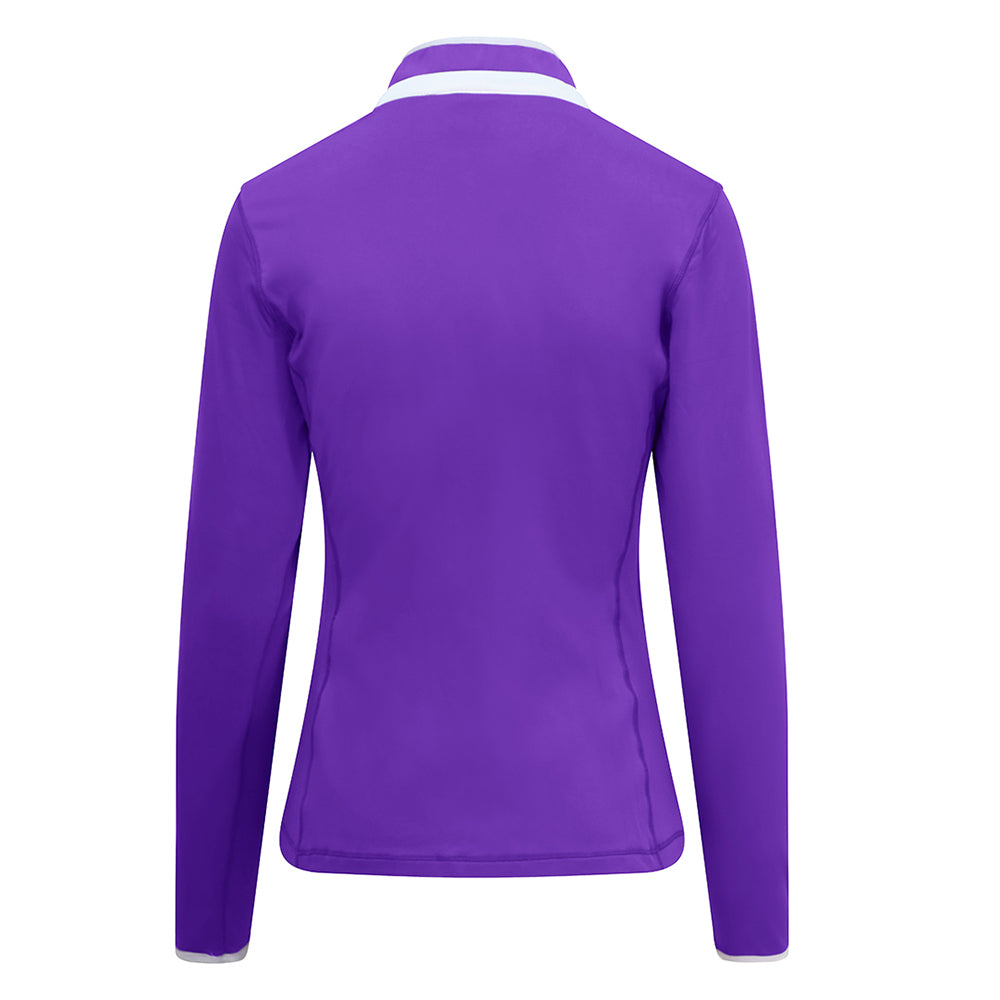 Pure Golf Ladies Mid-Layer Stretch Jacket in Purple - Last One XS Only Left