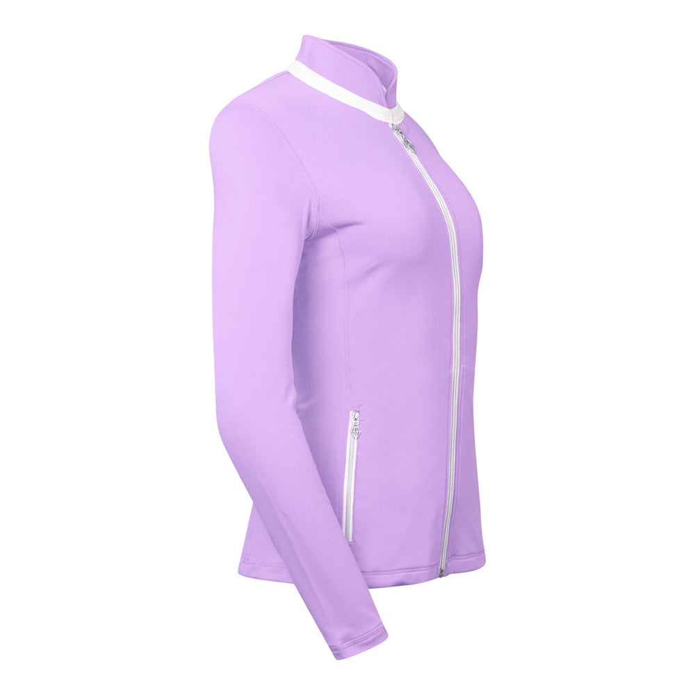 Pure Golf Ladies Mid-Layer Stretch Jacket in Lilac