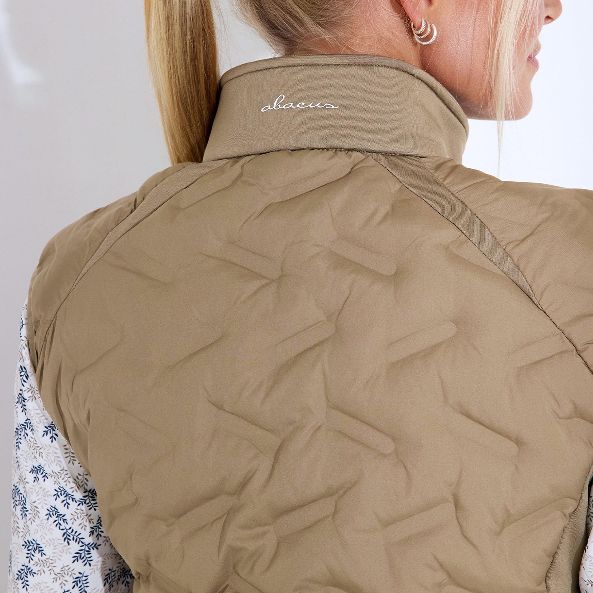 Abacus Ladies Quilted Gilet with Stretch Side Panels