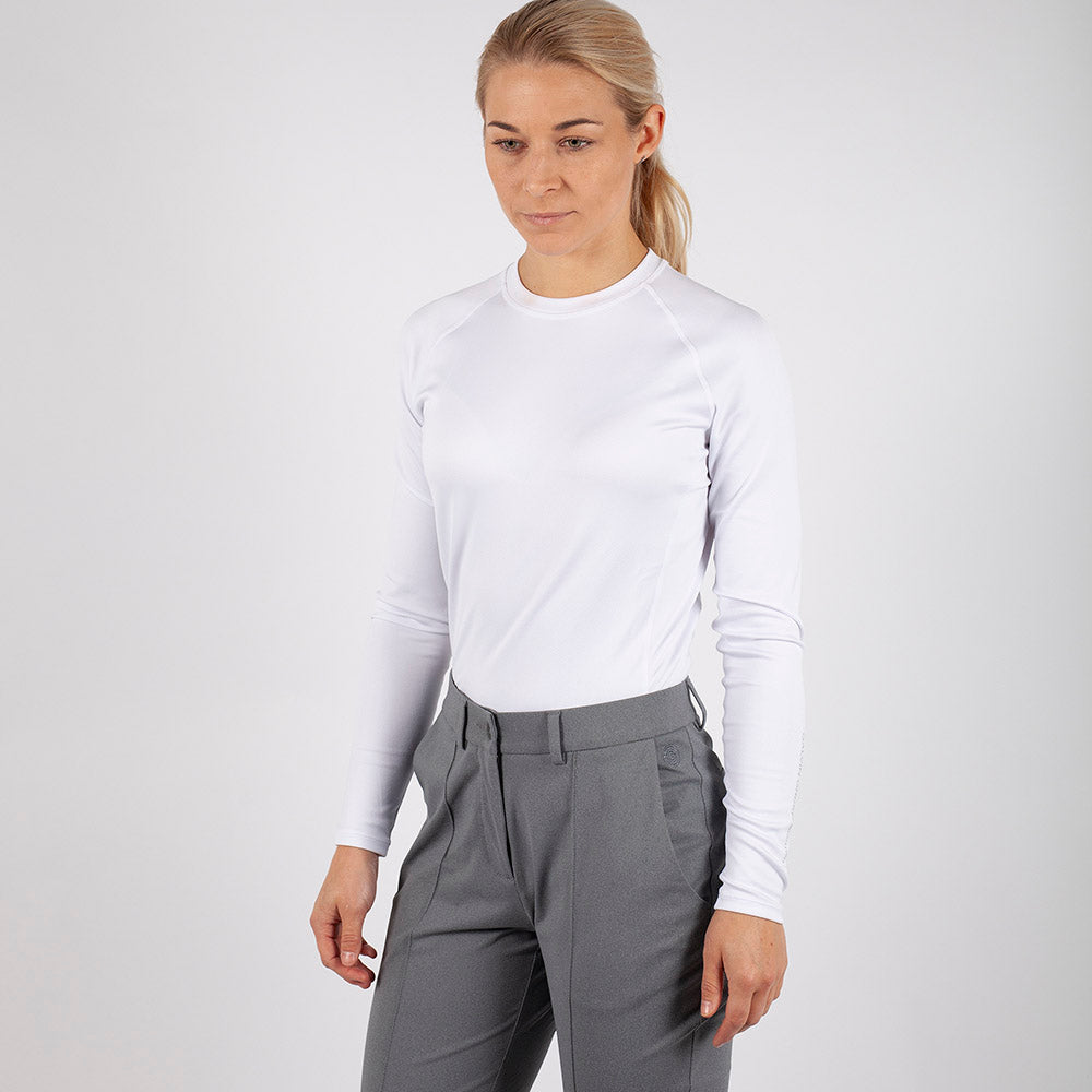 Galvin Green Ladies Long Sleeve Thermal Base Layer in White