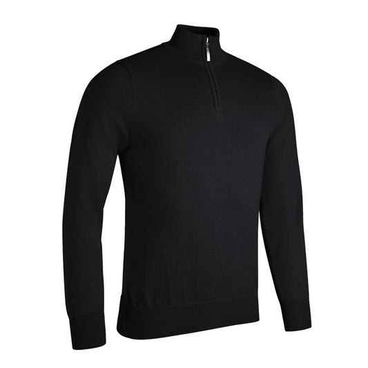 Glenmuir Mens Black Lightweight Cotton Sweater