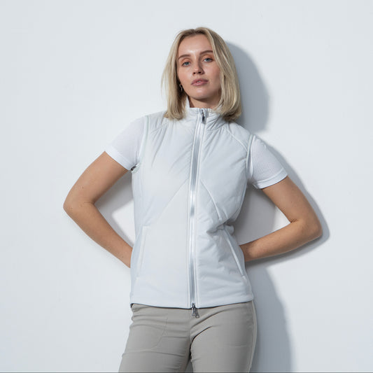 Daily Sports Ladies Lightweight Golf Gilet in Pearl White