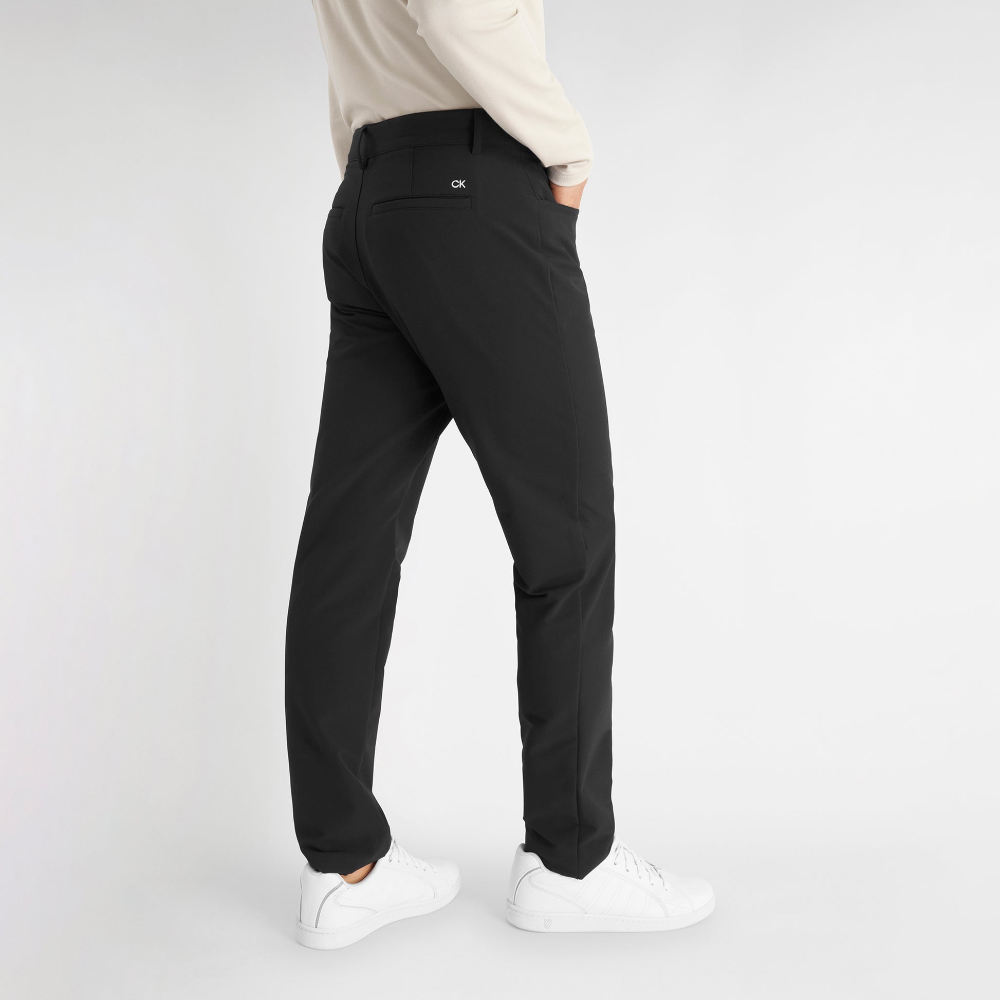 Calvin Klein Mens Black Water Resistant Thermal Trousers