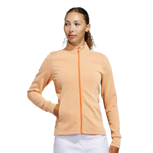 adidas Golf Ladies Ribbed Knit Textured Jacket