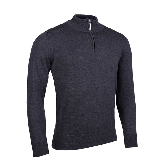 Glenmuir Mens Lined Merino Blend Sweater with Water Repellent Finish