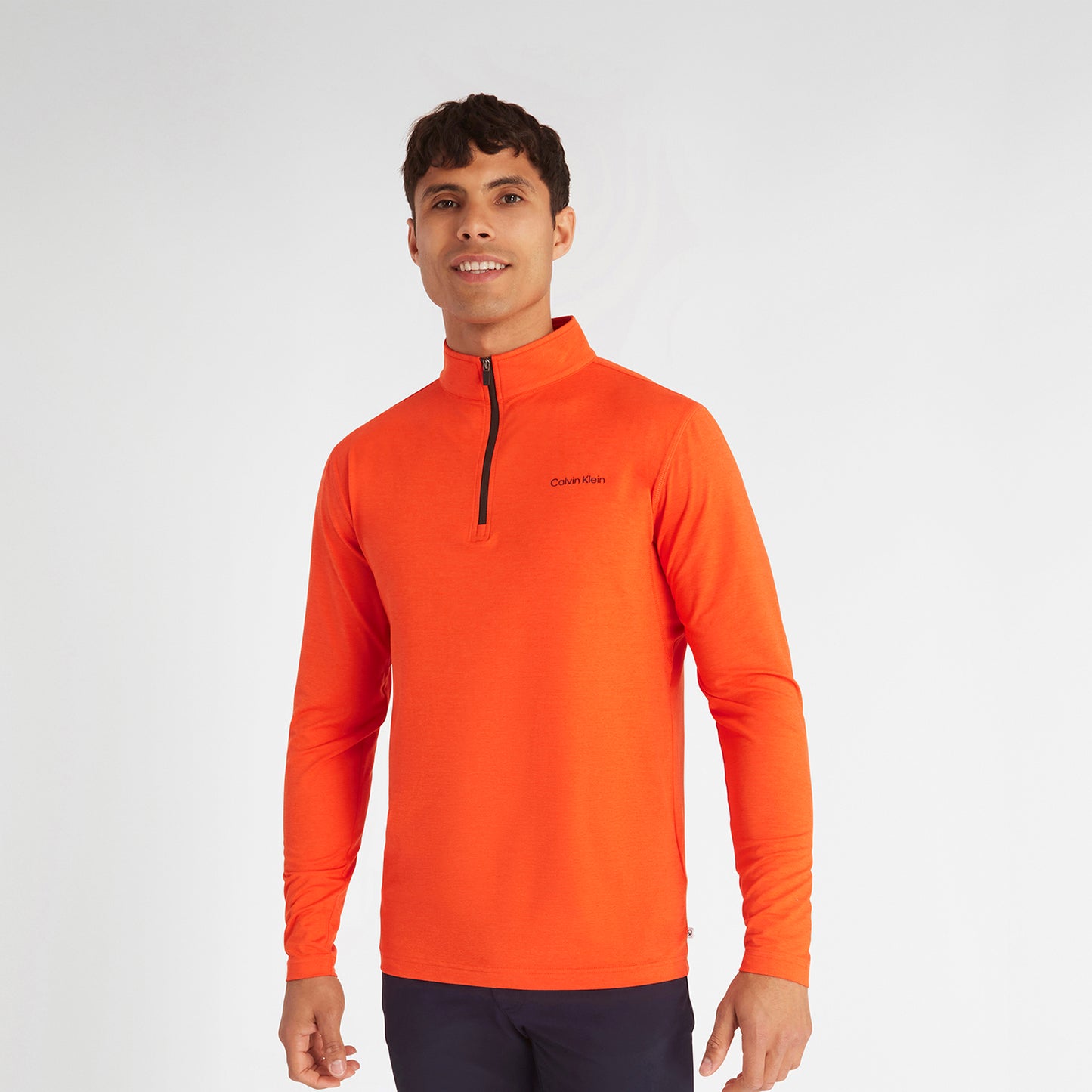 Calvin Klein Technical Zip-Neck Top