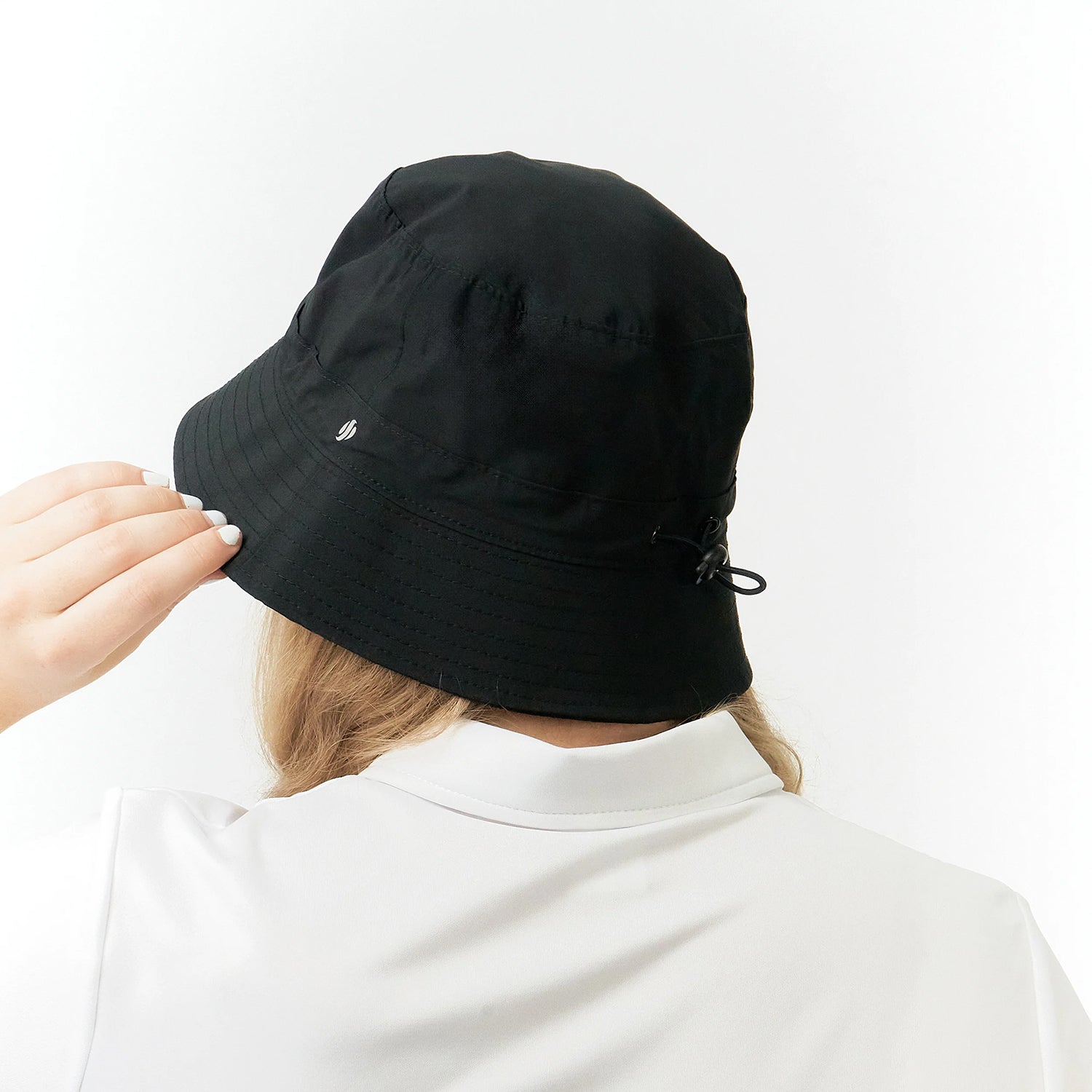 Surprizeshop Ladies Fleece Lined Waterproof Bucket Hat in Black