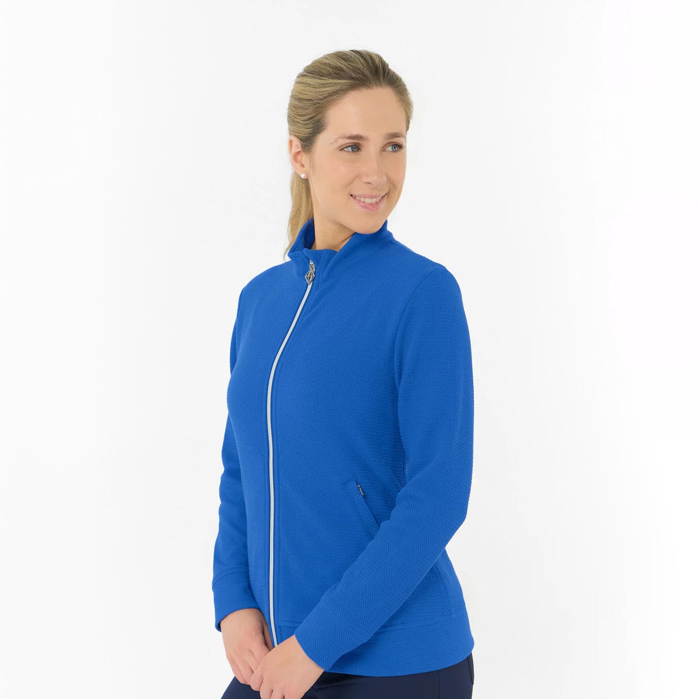 Pure Ladies Textured Jacket – Refined Texture Meets All-Season Performance