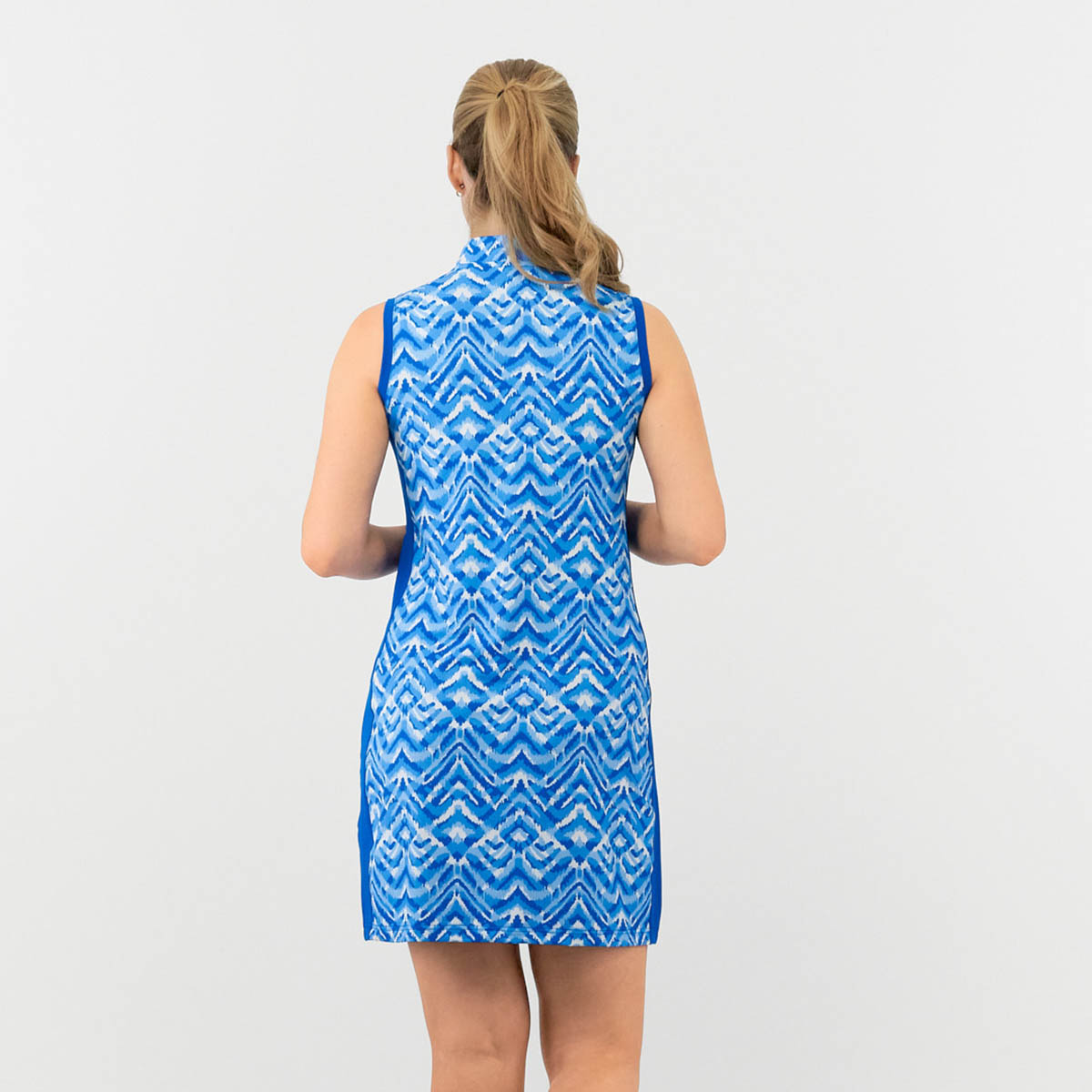 Pure Golf Sleeveless Dress in Aztec Style Print