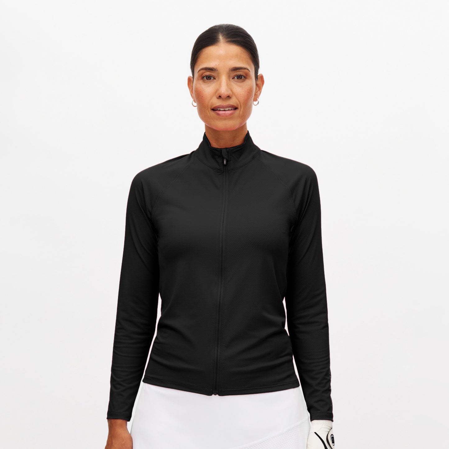 Rohnisch Ladies Lightweight Black Mid-Layer Jacket - Breathable, Stylish & Performance-Ready Every Round
