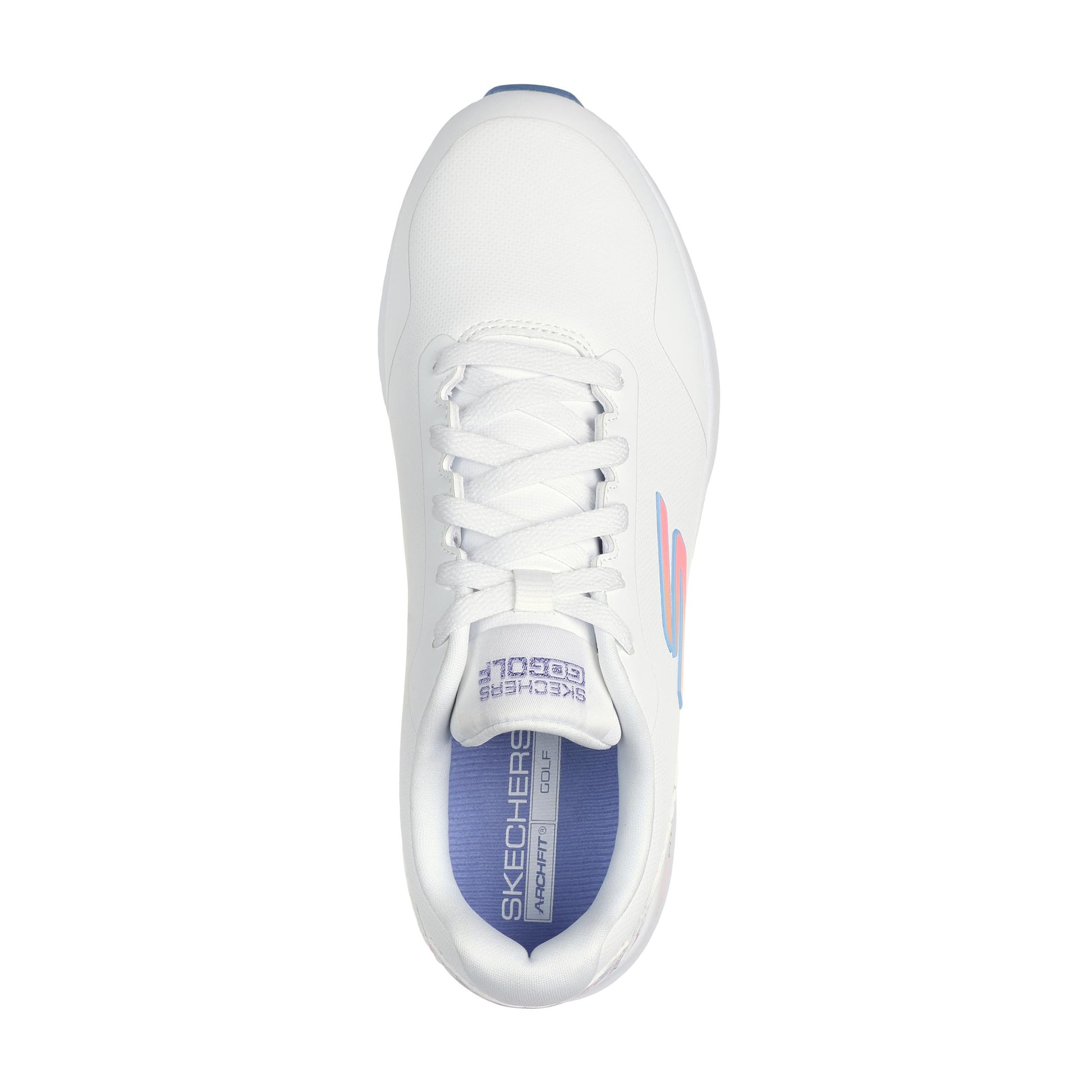 Skechers Ladies GO GOLF Max 3 Waterproof Shoe in White & Multi