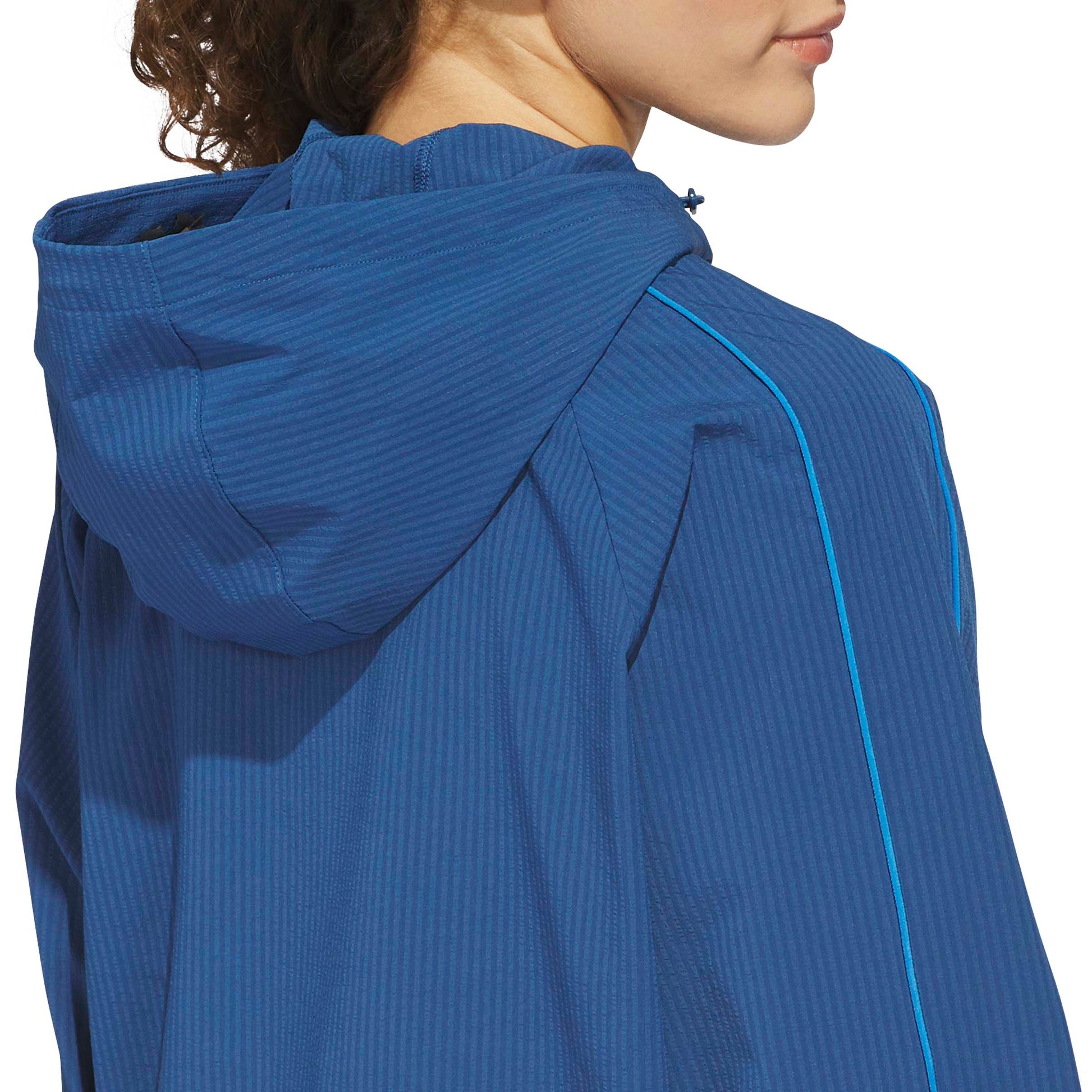 adidas Golf Women’s Seersucker 1/4 Zip Hoodie – Lightweight Comfort with Modern Fit & Front Pocket