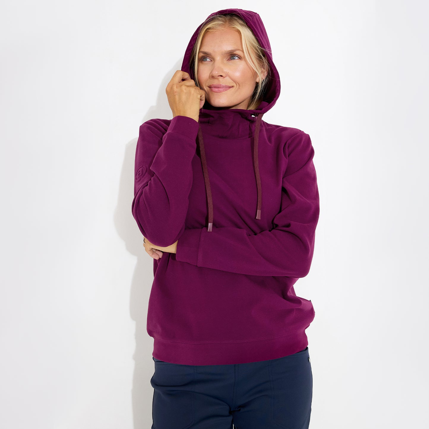 Abacus Ladies Hoodie in Soft Brushed Fleece Fabric
