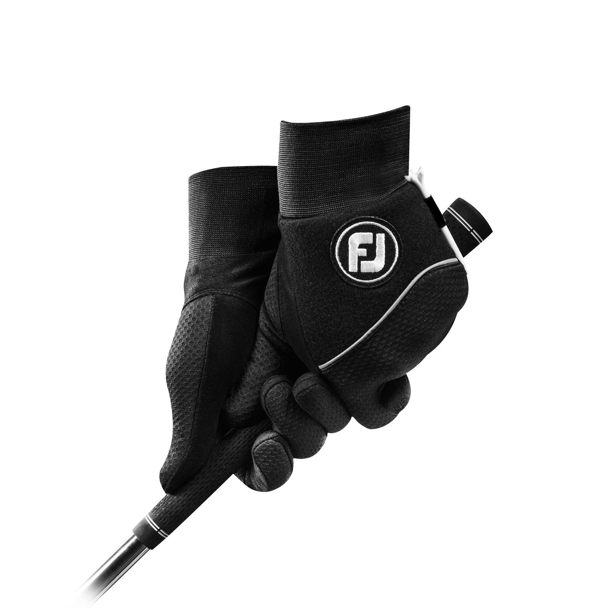 FootJoy Women's Windproof Fleece Pair of Golf Gloves in Black