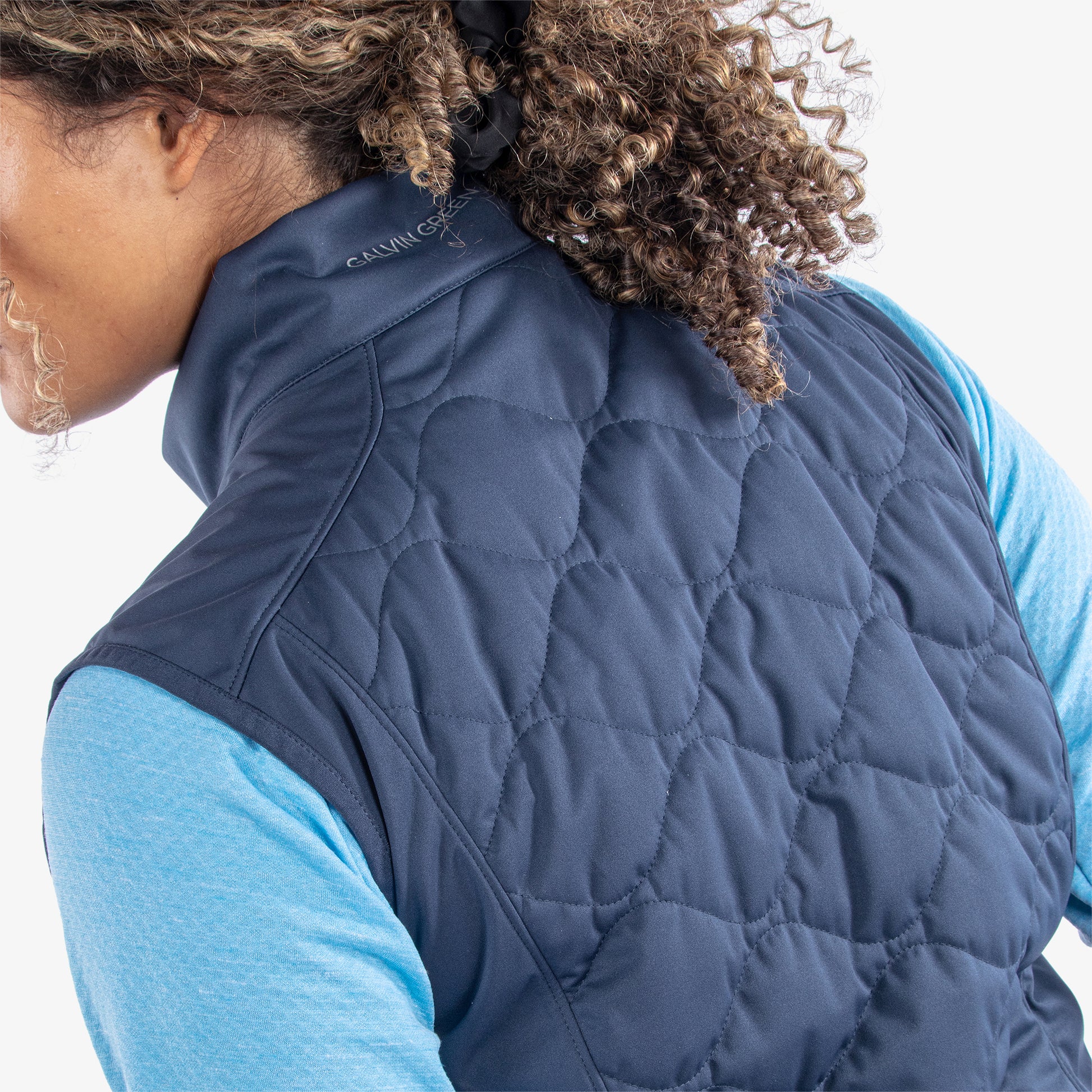 Galvin Green Ladies Quilted Gilet in Navy