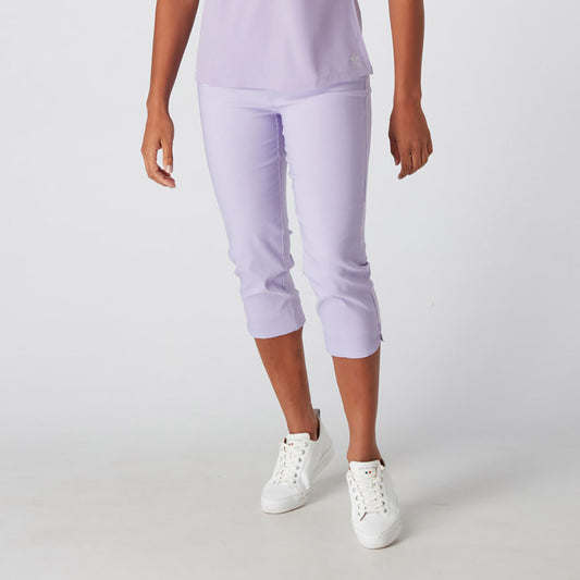 Swing Out Sister Ladies Pull On Capris in Digital Lavender