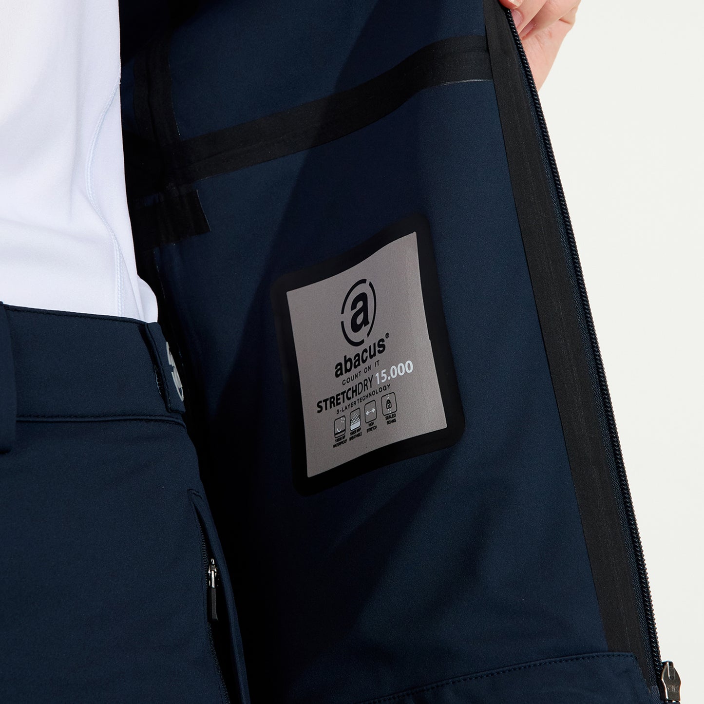 Abacus Ladies Bounce Waterproof Jacket in Navy