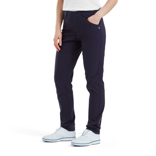 FootJoy Ladies Fleece Brushed-Back Thermal Trousers in Navy