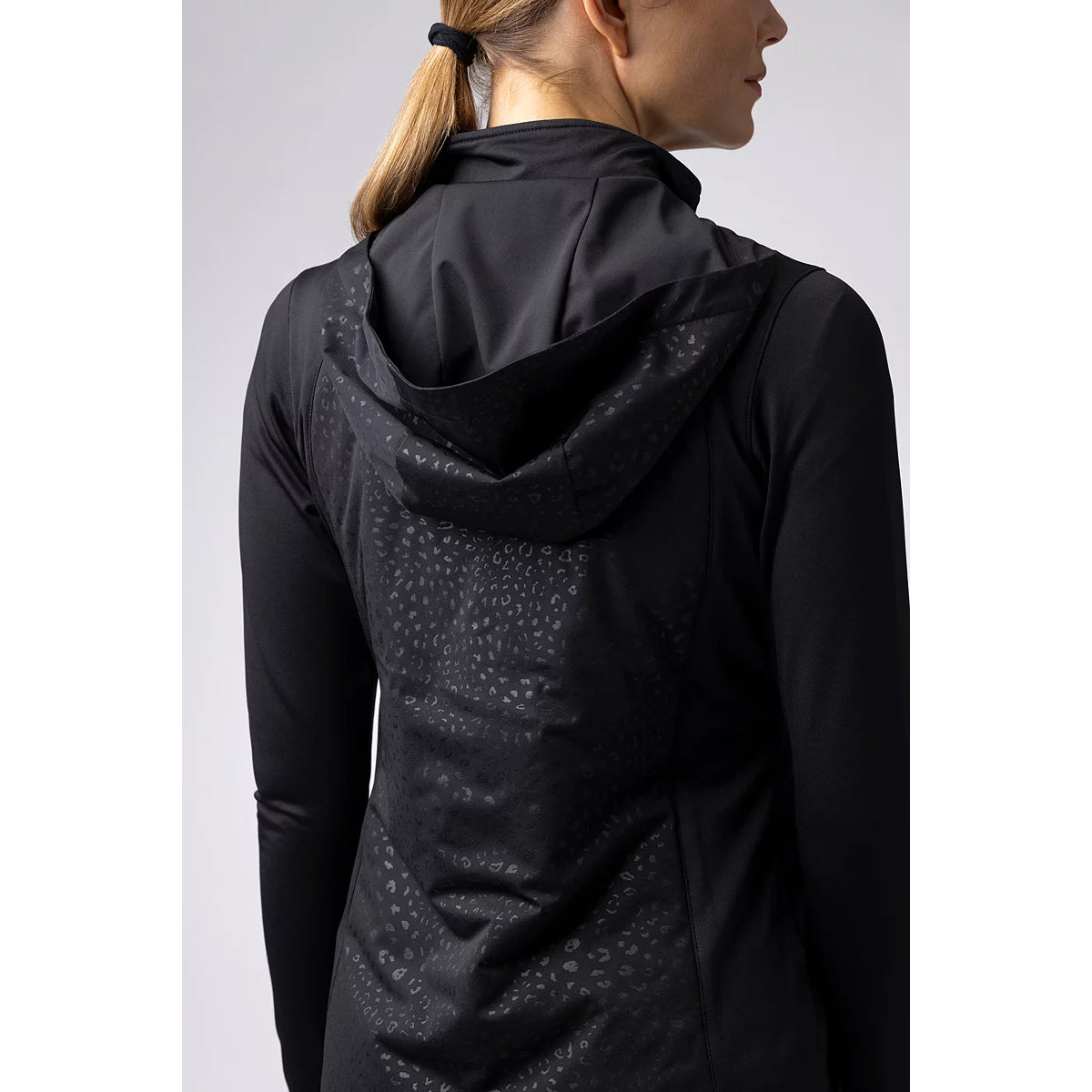 Glenmuir Ladies Hybrid Jacket with Hood in Black